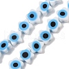 Handmade Evil Eye Lampwork Beads Strands LAMP-G166-02A-1