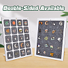 20 Grids Rectangle Felt Wall Mounted Brooch Organizer Display Stands ODIS-WH0038-97-4