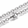 304 Stainless Steel Cable Chain Necklaces NJEW-H203-01P-1