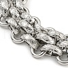 304 Stainless Steel Link Chain Bracelets BJEW-P315-01B-P-2