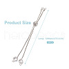 Rack Plating Adjustable Brass Slider Bracelets YS-TAC0001-13P-3