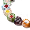 Handmade Millefiori Glass Bead Strands LAMP-D030-01A-4