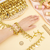 Polyester Lace Ribbon with Plastic Charms Tassel OCOR-WH0078-202B-01-3