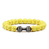 Blue turquoise alloy dumbbell jewelry bracelet for men's high-end and versatile accessories GK5142-15-1