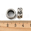 316 Surgical Stainless Steel Large Hole Beads STAS-Q326-10AS-05-2