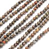 Natural Silver Crazy Lace Agate Round Beads Strands G-N0166-34-4mm-1