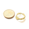 Rack Plating Brass Micro Pave Cubic Zirconia Cuff Finger Rings for Women RJEW-C117-02G-5