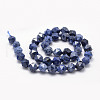 Natural Dumortierite Quartz Beads Strands G-F523-17-8mm-2