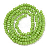 Opaque Solid Color Glass Beads Strands EGLA-A034-P6mm-D30-2