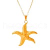 Stainless Steel Starfish Pendant Necklaces for Women KW7547-2-5
