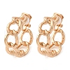 Alloy Silicone Clip-on Earrings EJEW-Z120-01G-01-4