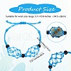 Adjustable Braided Nylon Cord Macrame Pouch Bracelet Making AJEW-SW00013-05-2