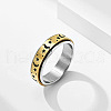 201 Stainless Steel Rotatable Finger Rings FS-WG1BCD7-05-1