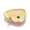 Brass Micro Pave Cubic Zirconia Pendants KK-M205-12B-02G-2