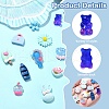 30Pcs 10 Styles Opaque Resin Decoden Cabochons CRES-YW0002-16-4