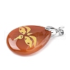 Natural Mixed Gemstone Pendants G-F786-09O-3