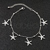 Bohemia Style Ocean Theme 304 Stainless Steel Anklets WG73A42-08-1