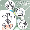 7-Slot Iron Easter Egg Display Stands ODIS-WH0058-21B-EB-5