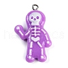 Halloween Theme Resin Pendants RESI-M046-01B-02-1