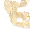 Raw Rough Natural Lemon Quartz Beads Strands G-M453-D05-4