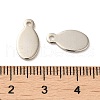 Brass Stamping Blank Tag Pendants KK-D234-P-3