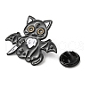 Cat with Wing & Knife Enamel Pin JEWB-H013-03EB-04-3