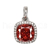 925 Sterling Silver Pave Cubic Zirconia Pendants STER-C015-01A-01-1