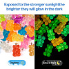 60pcs 10 Colors Luminous Resin Pendants JACR-TA0001-01-5