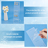 DELORIGIN 4Pcs 2 Styles Transparent Acrylic Earrings Display Stands EDIS-DR0001-08-3