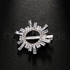 Sunflower Brass Alligator Hair Clips PW-WG16307-02-2