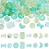 AHADERMAKER 160Pcs 16 Styles Transparent Spray Painted Glass Beads GLAA-GA0002-02-1