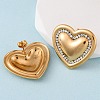 304 Stainless Steel Rhinestone Stud Earrings for Women EJEW-K311-02G-3