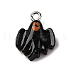 Halloween Theme Opaque Resin Pendants RESI-D075-01G-1