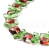 Transparent Glass Beads Strands LAMP-H061-02K-4
