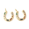 Brass Micro Pave Colorful Cubic Zirconia Charms KK-Q031-40G-02-1