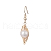 Natural Pearl Pendant Necklace & Dangle Earrings SJEW-JS01276-2