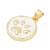 Brass Enamel Pendants KK-G522-45G-03-3