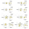 80Pcs 8 Styles ABS Plastic Imitation Pearl Pendants KY-CJ0001-95-2