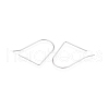 Anti-Tarnish Rhodium Plated 925 Sterling Silver Earring Hooks STER-N016-33P-2