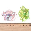 Electroplate Transparent UV Plating Acrylic Pendants OACR-I014-34-4