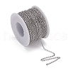 Tarnish Resistant 304 Stainless Steel Rolo Chains STAS-O076-09-7