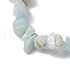 Natural Flower Amazonite Chip Beaded Stretch Bracelets BJEW-JB10689-01-4