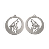 Non-Tarnish 304 Stainless Steel Pendants STAS-L020-031P-1