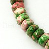 Synthetic Ocean White Jade Beads Strands G-C213-10x5mm-M-4