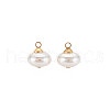 ABS Plastic Imitation Pearl Charms KK-N242-021-2