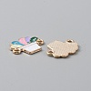 Alloy Colorful Enamel Connector Charms ENAM-CJC0019-01G-2