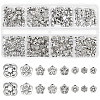   280Pcs 8 Style Tibetan Style Alloy Beads TIBEB-PH0018-58-1