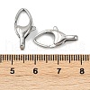304 Stainless Steel Lobster Claw Clasps STAS-B089-01E-P-3