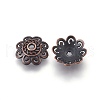 Tibetan Style Bead Caps TIBEB-00955-R-NR-1