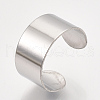 304 Stainless Steel Cuff Rings X-STAS-T045-22B-P-3